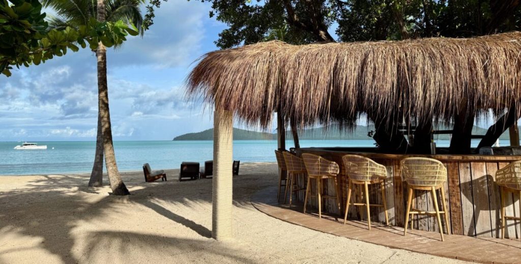 hermitage bay beach bar and ocean